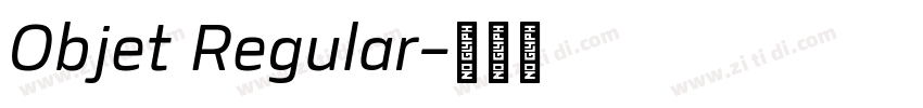Objet Regular字体转换